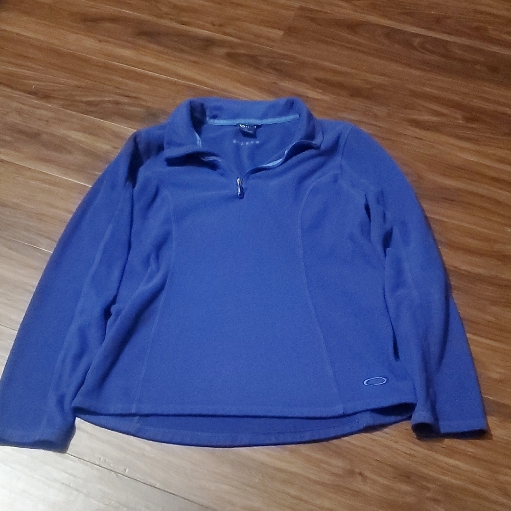 Oakley Women's Blue Quarter-Zip Sweatshirt
